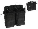 MOLLE OPEN DOUBLE POUCH - Čierny