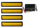 SET 4 x Svietidlo 36 LED + Ovládač BLIKÁ 12V 24V