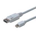 mini DISPLAYPORT to DISPLAYPORT KÁBEL 3m BIELY 1.1