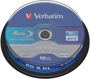 Disky Blu-Ray BD-R 50 GB x6 Verbatim koláč 10