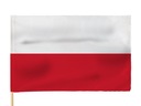 Polish Flag Polish Flags 110x70 cm tyčový tunel PEVNÝ PEVNÝ MATERIÁL