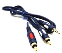 Pripojenie CHINCH kábel 2x RCA na JACK 3,5mm 12m