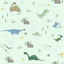 Tapeta Dinosaurs Bambino 249330 modrý Dinosaurus