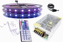 KIT LED pás 300 SMD RGB 5050 ovládač 10m