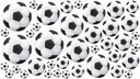 Samolepka na stenu SOCCER BALLS futbal 39 ks!