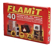 FLAMiT 40 biely krbový gril podpaľovač 10 ks