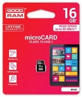 KARTA GOODRAM MICRO SD 16GB MICRO Class 10 XX7