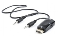 GMB MINIATÚRNY ADAPTÉR HDMI-VGA D-SUB+AUDIO 3,5 mm