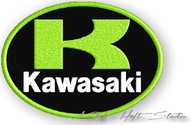 ZÁPATOVÉ termo nášivky Kawasaki výšivka 90mm x 65mm