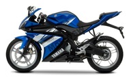 Nálepky Yamaha YZF R125 dyha 2009 modrá