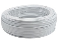 Kábel OMYp 2x0,75 biely lankový plochý 100m