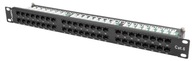 PATCH PANEL 48 PORT 1U CAT.6 UTP BLACK LANBERG