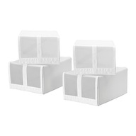 IKEA SKUBB Box botník 4 ks biely