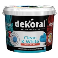 DEKORAL WHITE Clean&White 10l Latexová farba