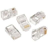 50 ks KONCOVKA PLUG END RJ45 8P8C internetové zástrčky