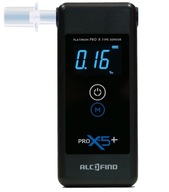 Elektrochemický alkohol tester AlcoFind PRO X-5 PLUS + ročná kalibrácia, batérie