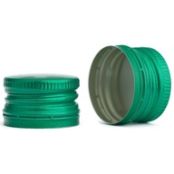 100x uzáver na fľašu 28mm ZELENÝ uzáver na fľašu 28x18mm