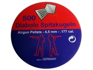 DIABOLO Spitzkugein pelety 500 ks 4,5 mm kal. 177 ostr.