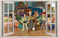 NÁLEPKY NA STENU Okno TOY STORY 18 100x65 cm