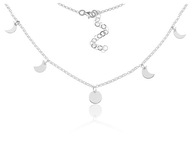 CELEBRITY MOON PHASE CHOKER, SILVER.925