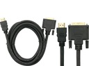 HDMI - DVI kábel 3,0 m, pozlátené koncovky