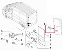 Tlačidlo zastavenia dverí Fiat Ducato 2006-