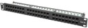 PATCH PANEL 48 PORT 1U CAT.5E UTP BLACK LANBERG