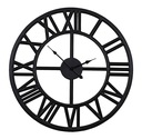 CLOCK LOFT BLACK industriálny retro moderný 45