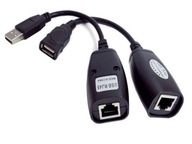 USB extender cez krútený pár RJ45 CAT5 5e 6 50m Wwa