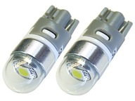 W5W LED T10 CREE UHP 12V 24V studená biela 2ks POWER