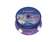 Verbatim DVD+R 8,5 GB dvojvrstvové noID disky 25 ks