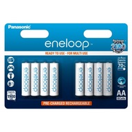 PANASONIC ENELOOP dobíjacie batérie R6 AA 1900mAh 8 ks.