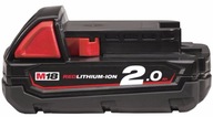 Batéria MILWAUKEE M18 B2 2Ah Li-lon 18 V ČERVENÁ