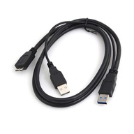 KÁBLOVÝ OTG HOST Zdroj USB 3.0 Micro B 1M