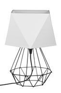 Nočná lampa LOFT, tienidlo, Diamond, drôt, biela