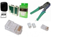 PRIMER KÁBLOV + TESTER + 50 KONEKTOROV RJ45