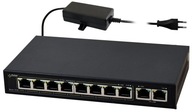 SWITCH 10-portový PRE IP KAMERY 8x PoE PULSAR S108-90W