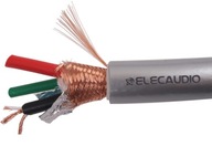 ELECAUDIO CS-361B OFC OCC napájací kábel teflónový 3x2,5mm2 tienený 17mm