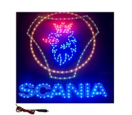 LED tabuľa Logo Scania Gryf Tir nad posteľou orla