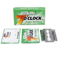 Gillette 7 O`Clock Super nerezové žiletky 5 kusov