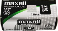 10x STRIEBORNÁ BATÉRIA MAXELL SR 626W 376 G4 377 AG4