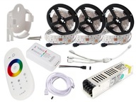 SET LED PÁS 15m RGB + BIELE 5050 DIAĽKOVÉ nap