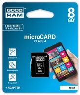 PAMÄŤOVÁ KARTA GOODRAM 8 GB MICRO SDHC + SD ADAPTÉR