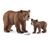 SCHLEICH Grizzly matka s medvedíkom 42473