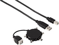 Sada HAMA MINI USB adaptéra čierna