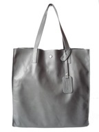 Vera Pelle Italian Leather Shopper taška GRAPHITE