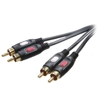 Kábel Kábel 2x RCA <> 2x RCA Cinch 1,5 m Vivanco Quality 24K STEREO Audio