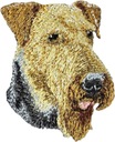 Nášivka s výšivkou Airedale Terrier Nášivka odznaku