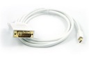 Kábel Mini DisplayPort DP na DVI 24+1 full HD 1,8 m