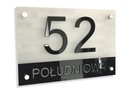 DOMOV plaketa ADRESOVÁ tabuľa ČÍSLO 30x20cm